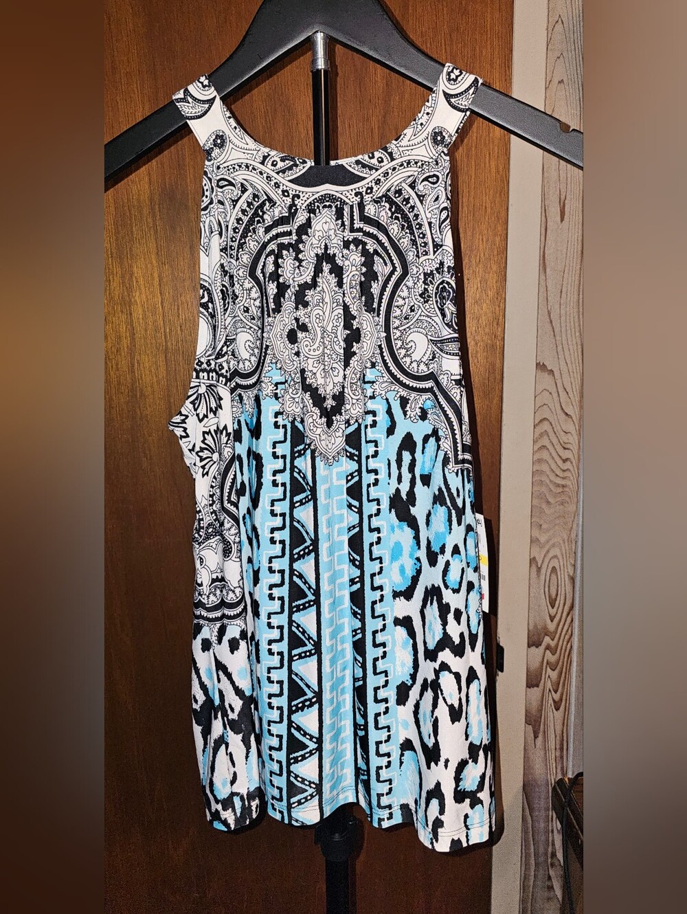 INC International Concepts Paisley Print Petite Tank Top